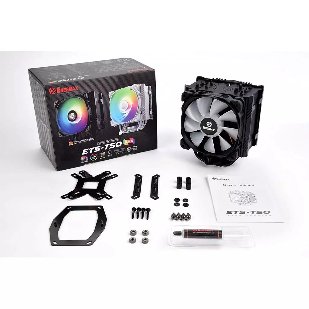 Кулер для процессора Enermax ETS-T50 AXE ARGB Black (ETS-T50A-BK-ARGB) - 5 Кулер для процессора Enermax ETS-T50 AXE ARGB Black (ETS-T50A-BK-ARGB) - 5