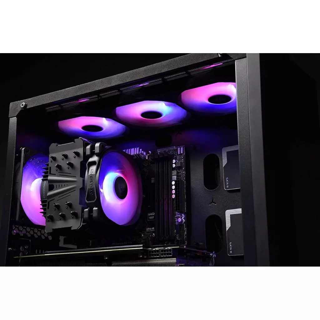 Кулер для процессора Enermax ETS-T50 AXE ARGB Black (ETS-T50A-BK-ARGB) - 6 Кулер для процессора Enermax ETS-T50 AXE ARGB Black (ETS-T50A-BK-ARGB) - 6