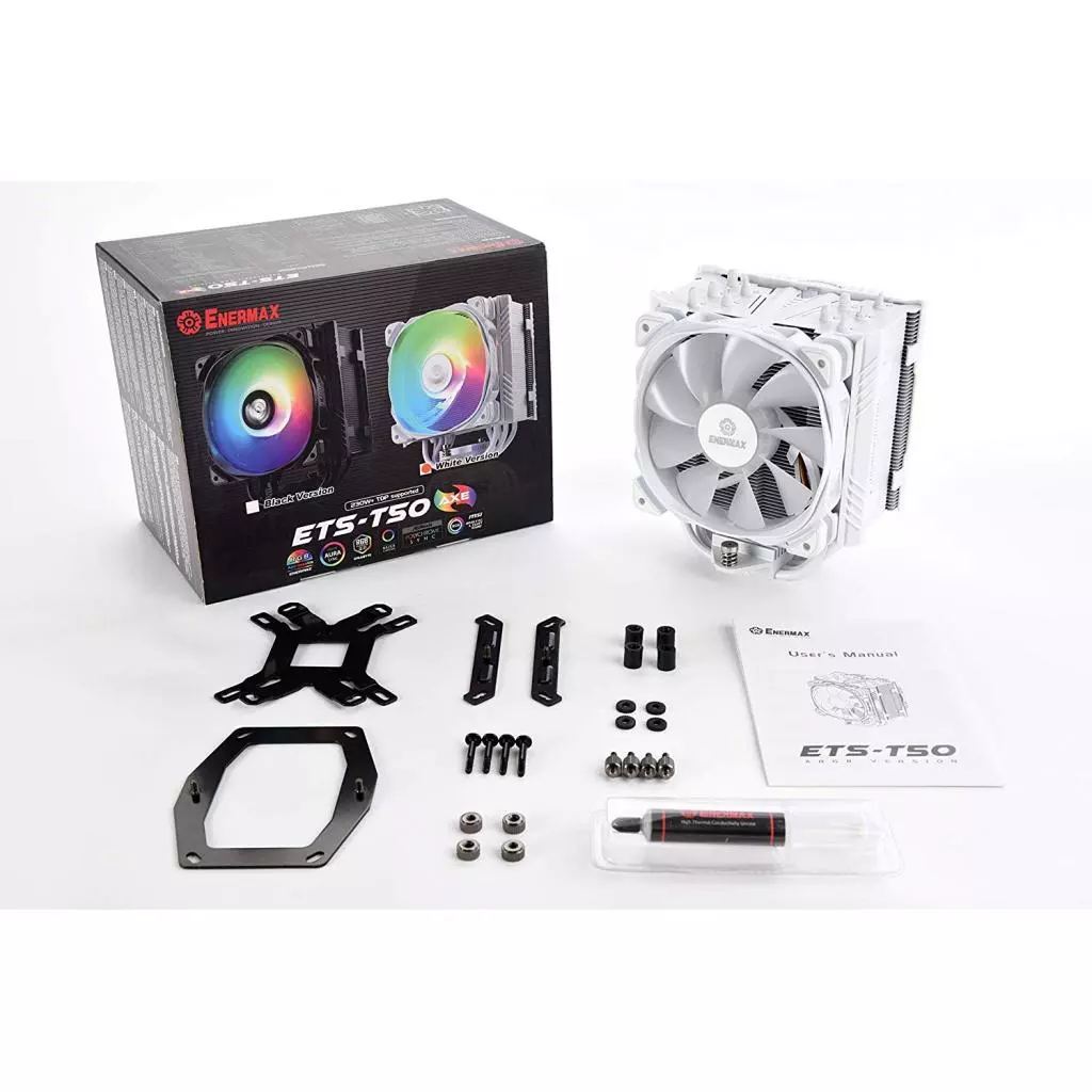 Кулер для процессора Enermax ETS-T50 AXE ARGB White (ETS-T50A-W-ARGB) - 4 Кулер для процессора Enermax ETS-T50 AXE ARGB White (ETS-T50A-W-ARGB) - 4
