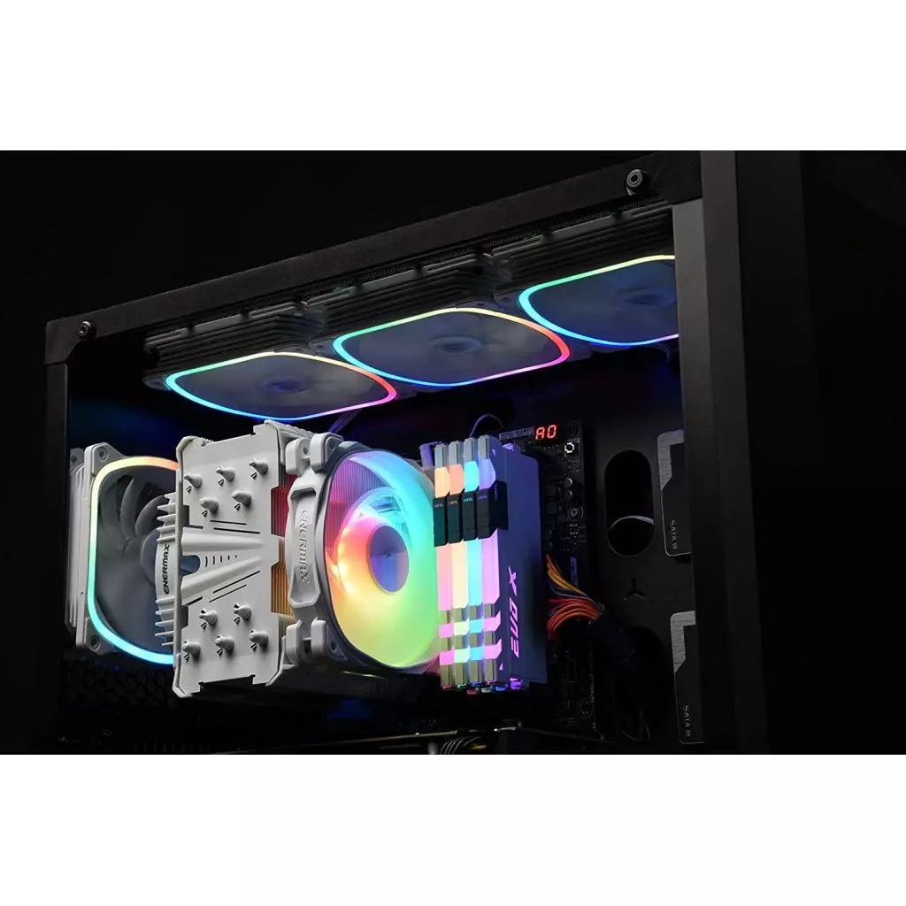 Кулер для процессора Enermax ETS-T50 AXE ARGB White (ETS-T50A-W-ARGB) - 5 Кулер для процессора Enermax ETS-T50 AXE ARGB White (ETS-T50A-W-ARGB) - 5