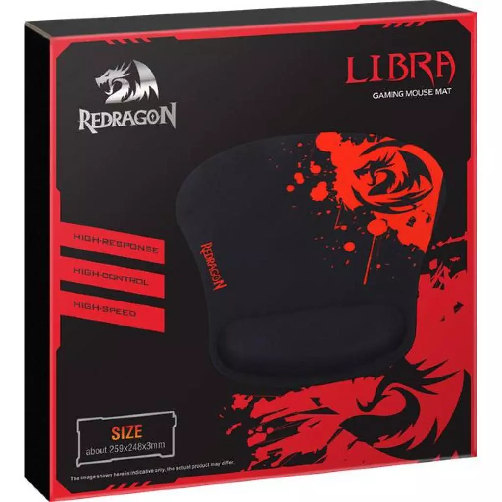 Коврик для мышки Redragon Libra Speed Black-Red (78305) - 4