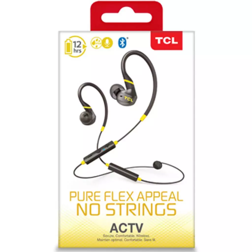 Наушники TCL ACTV100BT Bluetooth Monza Black (ACTV100BTBK-EU) - 4