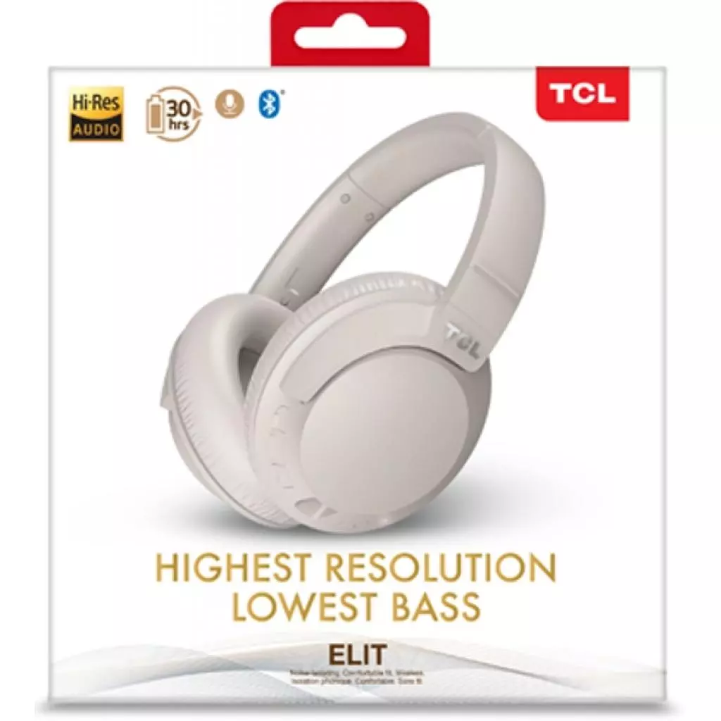 Наушники TCL ELIT400BT Bluetooth Cement Gray (ELIT400BTWT-EU) - 7