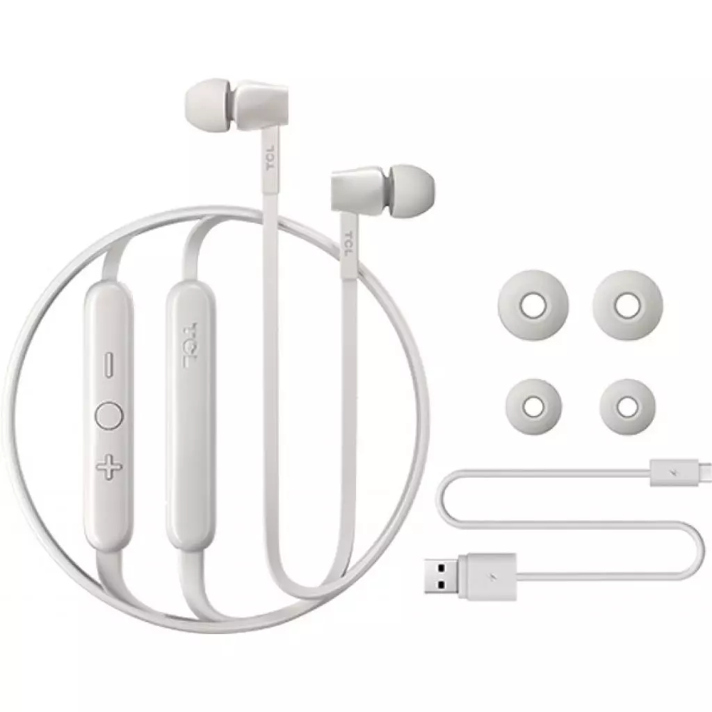 Наушники TCL MTRO100BT Bluetooth Ash White (MTRO100BTWT-EU) - 5 Наушники TCL MTRO100BT Bluetooth Ash White (MTRO100BTWT-EU) - 5