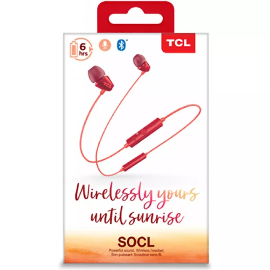 Наушники TCL SOCL100BT Bluetooth Sunset Orange (SOCL100BTOR-EU) - 4