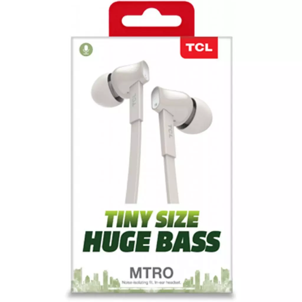 Наушники TCL MTRO100 Ash White (MTRO100WT-EU) - 6 Наушники TCL MTRO100 Ash White (MTRO100WT-EU) - 6