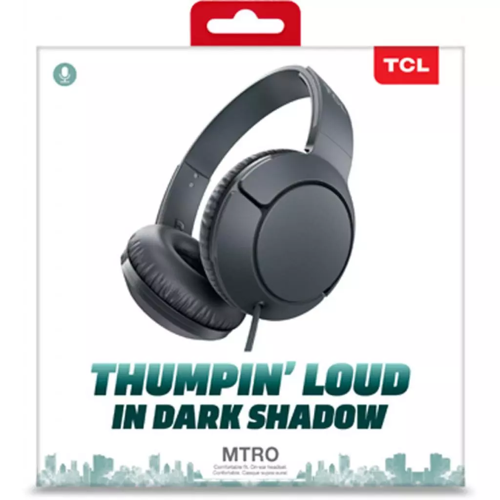 Наушники TCL MTRO200 Shadow Black (MTRO200BK-EU) - 7