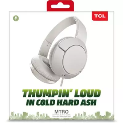 Наушники TCL MTRO200 Ash White (MTRO200WT-EU) - 7 Наушники TCL MTRO200 Ash White (MTRO200WT-EU) - 7
