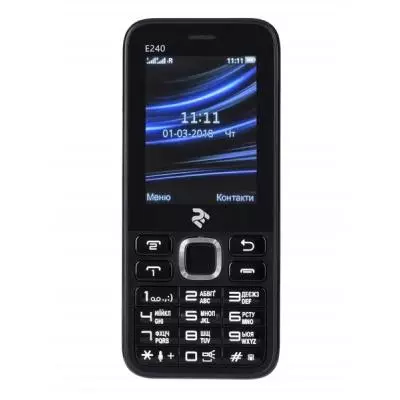 Мобильный телефон 2E E240 DualSim Black (70874407113) - 1 Мобильный телефон 2E E240 DualSim Black (70874407113) - 1