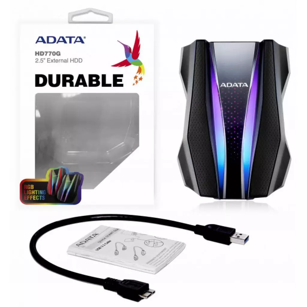 Внешний жесткий диск 2.5" 1TB ADATA (AHD770G-1TU32G1-CBK) - 5