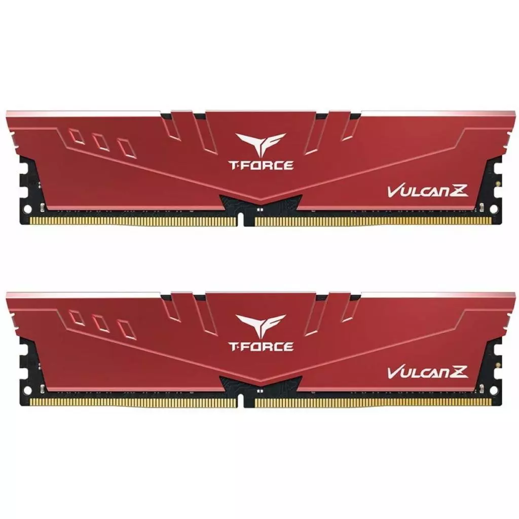 Модуль памяти для компьютера DDR4 16GB (2x8GB) 3000 MHz T-Force Vulcan Z Red Team (TLZRD416G3000HC16CDC01)