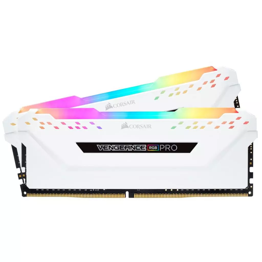 Модуль памяти для компьютера DDR4 32GB (2x16GB) 3200 MHz Vengeance RGB Pro White Corsair (CMW32GX4M2C3200C16W) - 1 Модуль памяти для компьютера DDR4 32GB (2x16GB) 3200 MHz Vengeance RGB Pro White Corsair (CMW32GX4M2C3200C16W) - 1