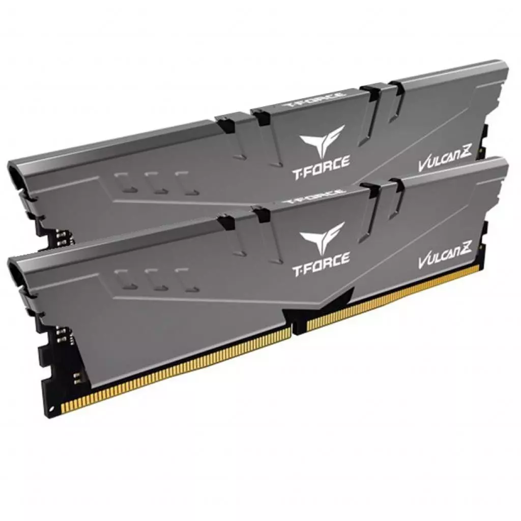 Модуль памяти для компьютера DDR4 8GB (2x8GB) 2666 MHz T-Force Vulcan Z Gray Team (TLZGD48G2666HC18HDC01) - 1