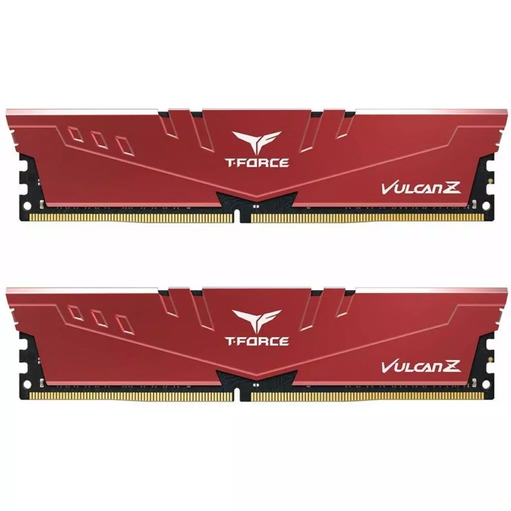 Модуль памяти для компьютера DDR4 8GB (2x4GB) 2666 MHz T-Force Vulcan Z Red Team (TLZRD48G2666HC18HDC01)