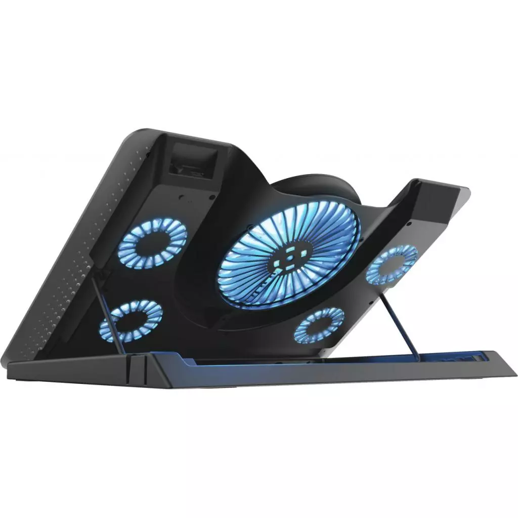 Подставка для ноутбука Trust GXT 1125 Quno (17.3") Blue LED Black (23581_TRUST) - 3 Подставка для ноутбука Trust GXT 1125 Quno (17.3") Blue LED Black (23581_TRUST) - 3