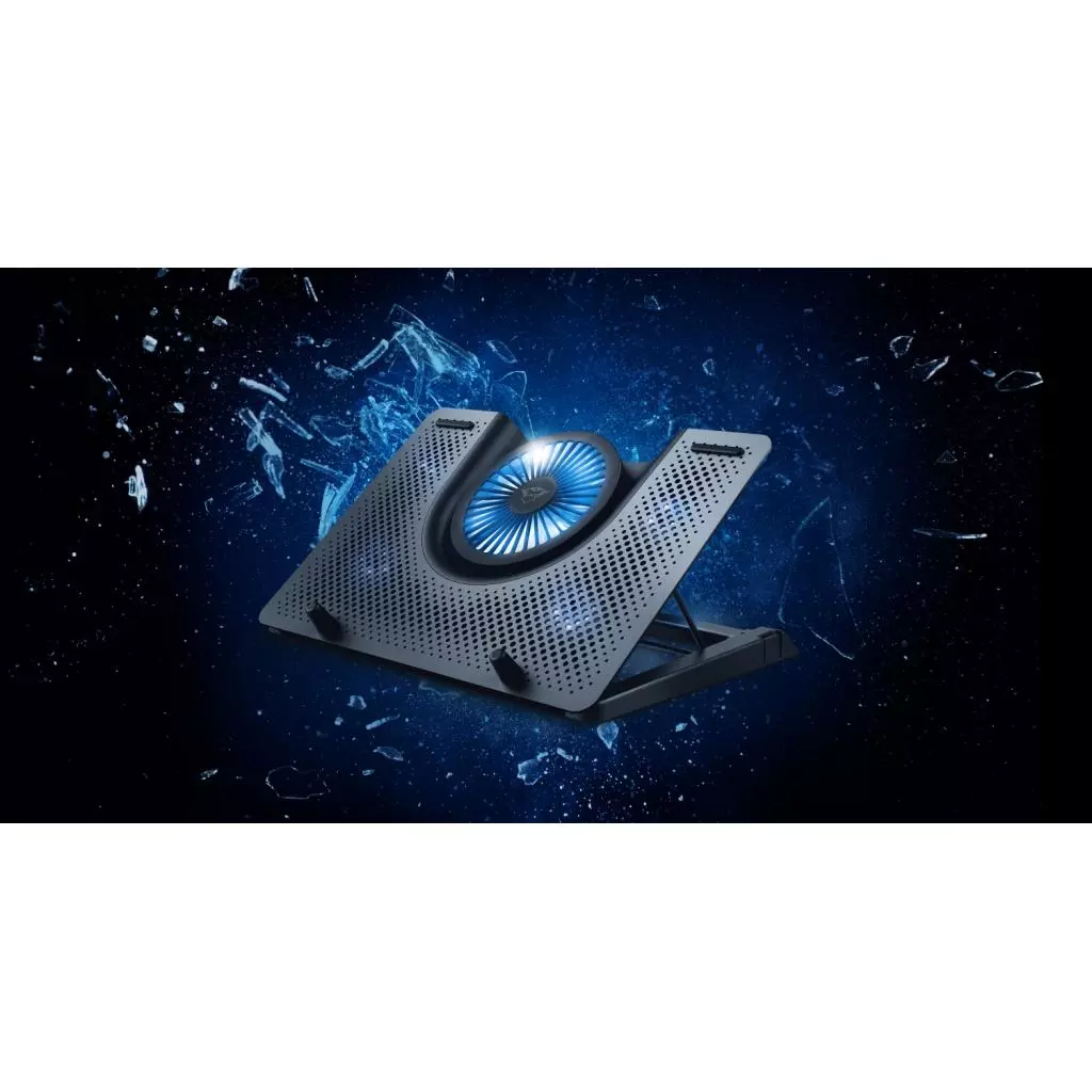 Подставка для ноутбука Trust GXT 1125 Quno (17.3") Blue LED Black (23581_TRUST) - 5 Подставка для ноутбука Trust GXT 1125 Quno (17.3") Blue LED Black (23581_TRUST) - 5