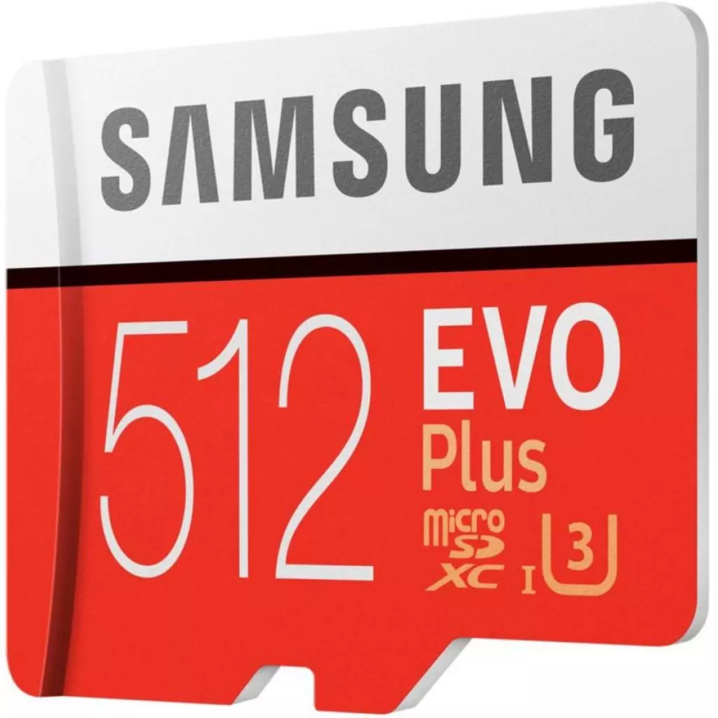 Карта памяти Samsung 512GB microSDXC class 10 UHS-I U3 Evo Plus (MB-MC512GA/RU) - 2 Карта памяти Samsung 512GB microSDXC class 10 UHS-I U3 Evo Plus (MB-MC512GA/RU) - 2