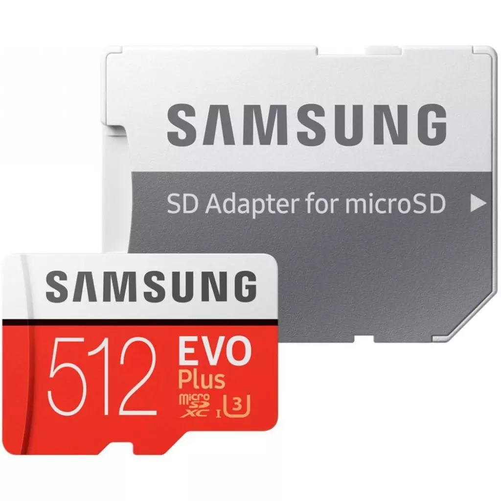 Карта памяти Samsung 512GB microSDXC class 10 UHS-I U3 Evo Plus (MB-MC512GA/RU) - 3 Карта памяти Samsung 512GB microSDXC class 10 UHS-I U3 Evo Plus (MB-MC512GA/RU) - 3