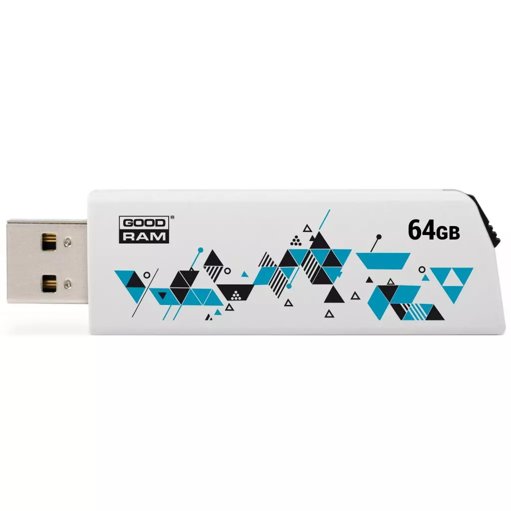 USB флеш накопитель Goodram 64GB Cl!ck White USB 2.0 (UCL2-0640W0R11) - 1 USB флеш накопитель Goodram 64GB Cl!ck White USB 2.0 (UCL2-0640W0R11) - 1