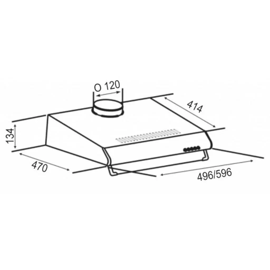 Вытяжка кухонная Eleyus Vizor 50 WH - 3