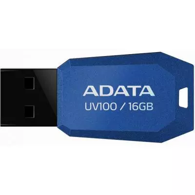 USB флеш накопитель ADATA 16Gb UV100 Blue USB 2.0 (AUV100-16G-RBL)