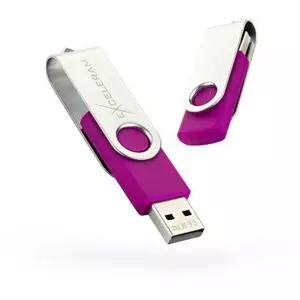 USB флеш накопитель eXceleram 32GB P1 Series Silver/Purple USB 2.0 (EXP1U2SIPU32)