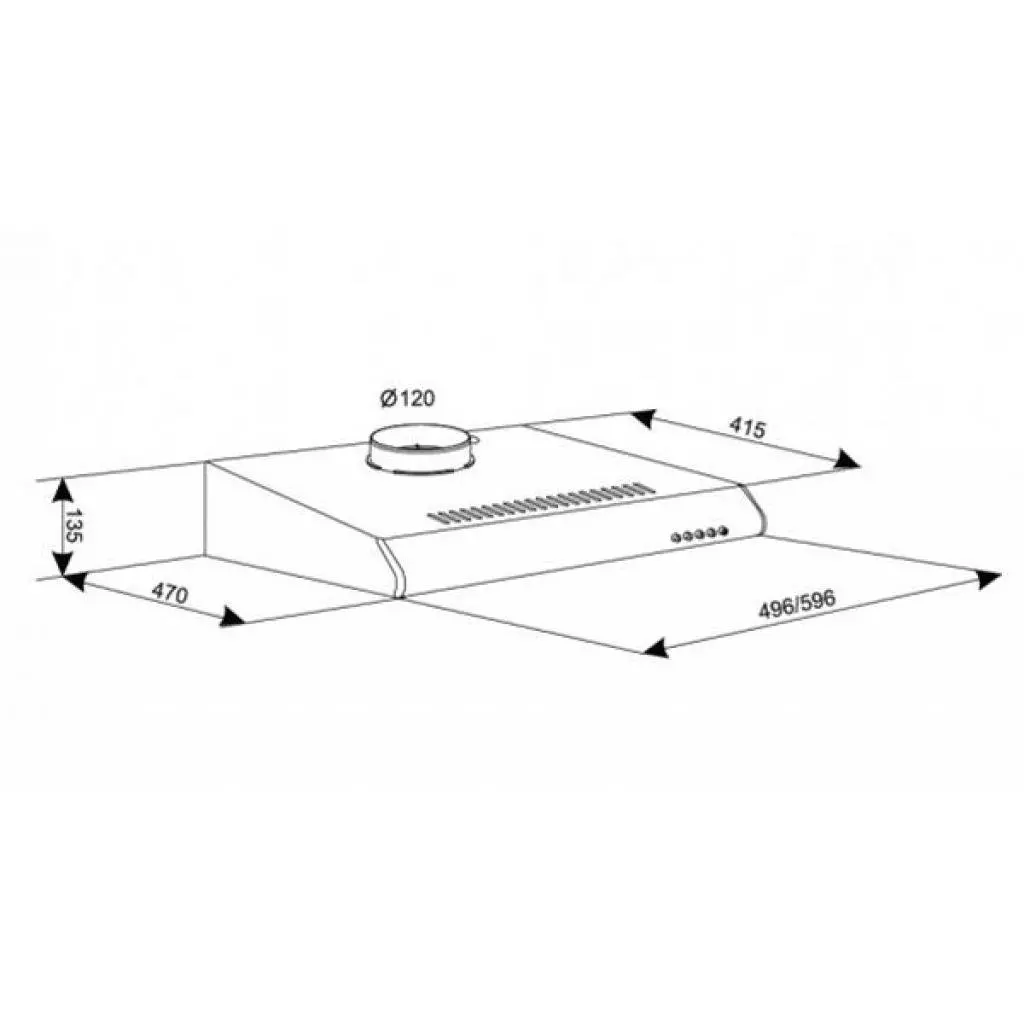 Вытяжка кухонная Eleyus Vizor 60 BR - 3