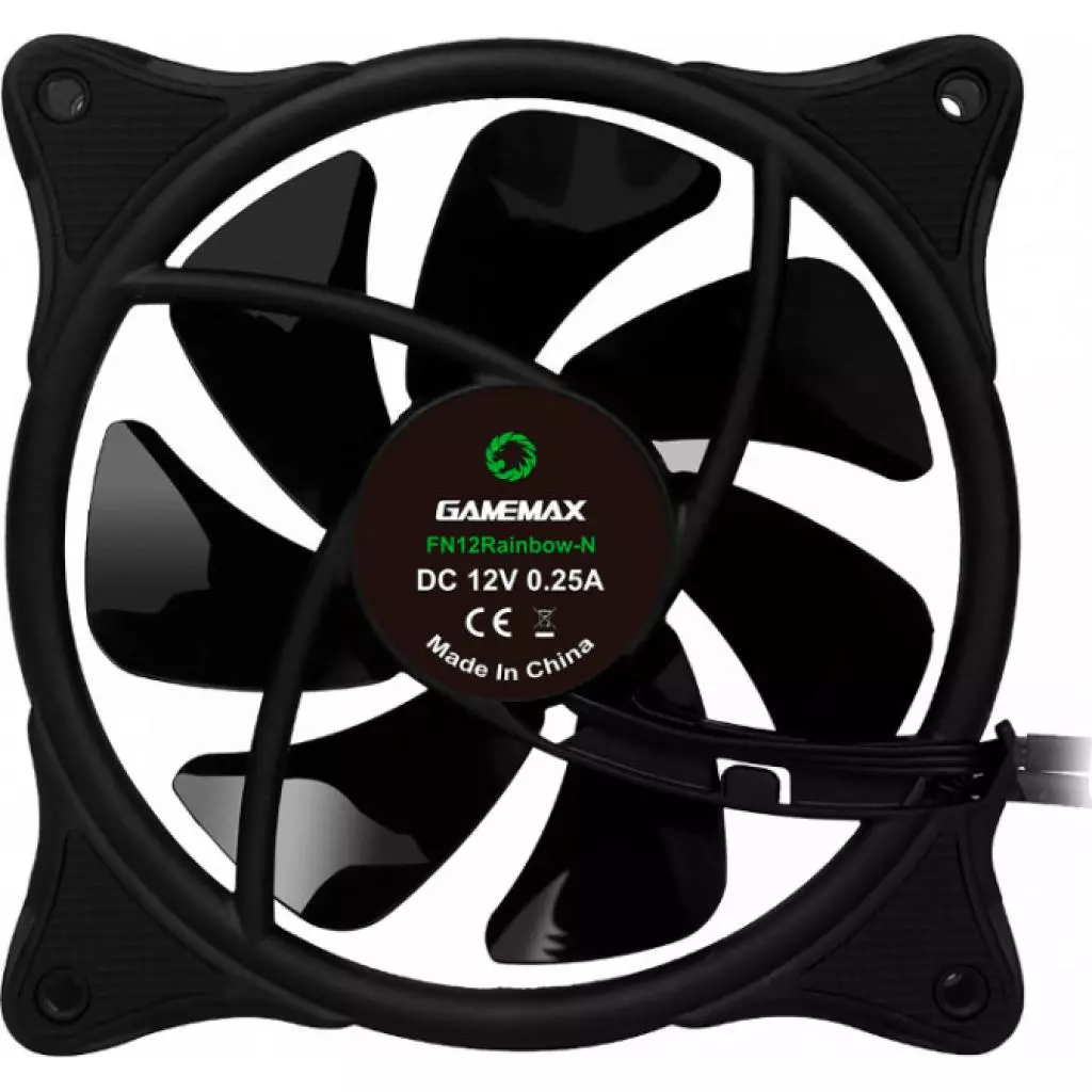Кулер для корпуса Gamemax FN-12Rainbow-N - 1 Кулер для корпуса Gamemax FN-12Rainbow-N - 1