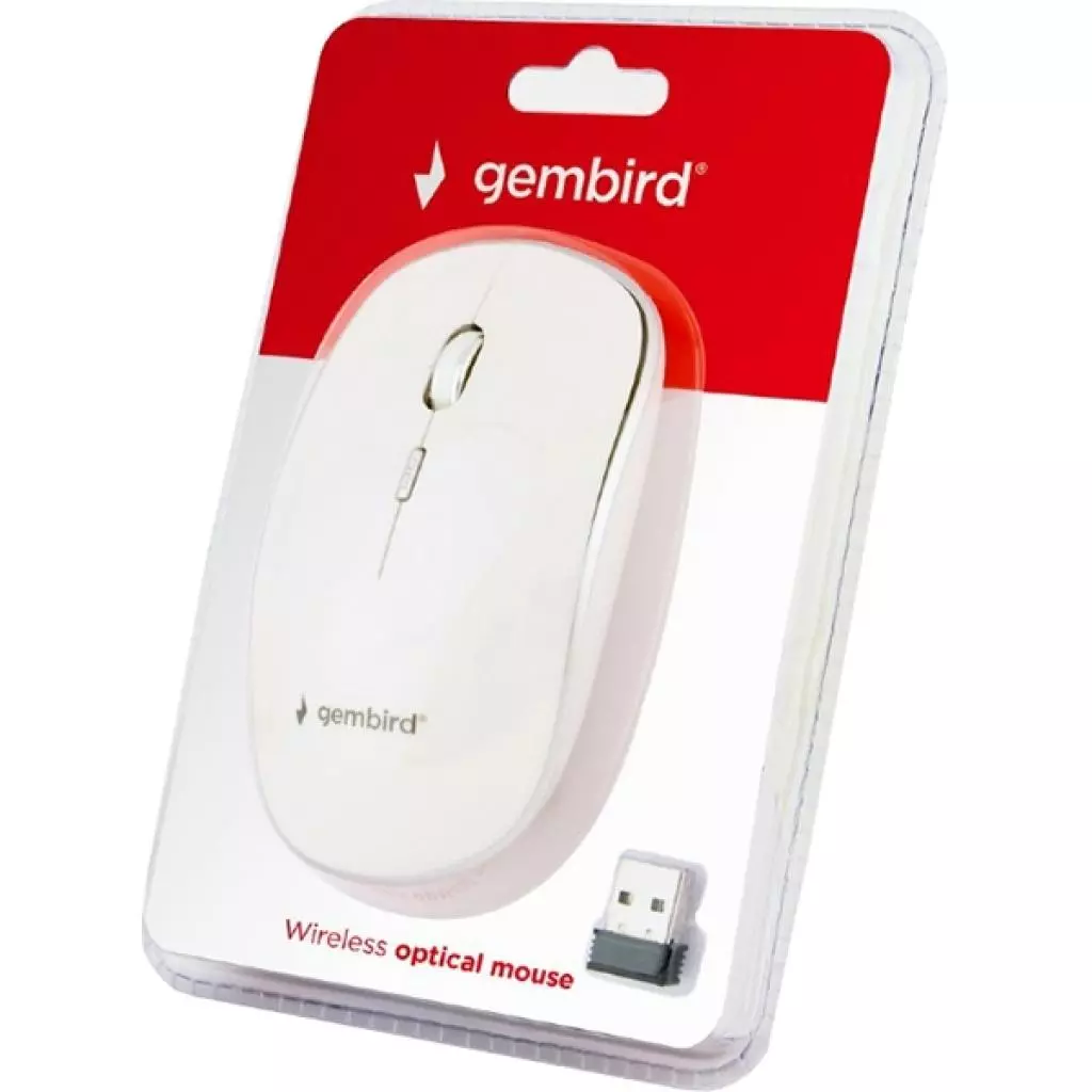 Мышка Gembird MUSW-4B-01-W White (MUSW-4B-01-W) - 2 Мышка Gembird MUSW-4B-01-W White (MUSW-4B-01-W) - 2