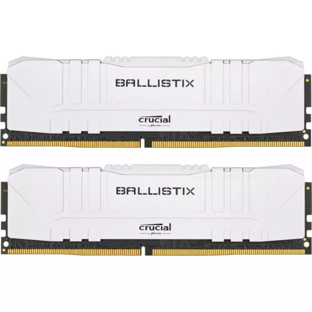 Модуль памяти для компьютера DDR4 16GB (2x8GB) 2666 MHz Ballistix White Micron (BL2K8G26C16U4W)
