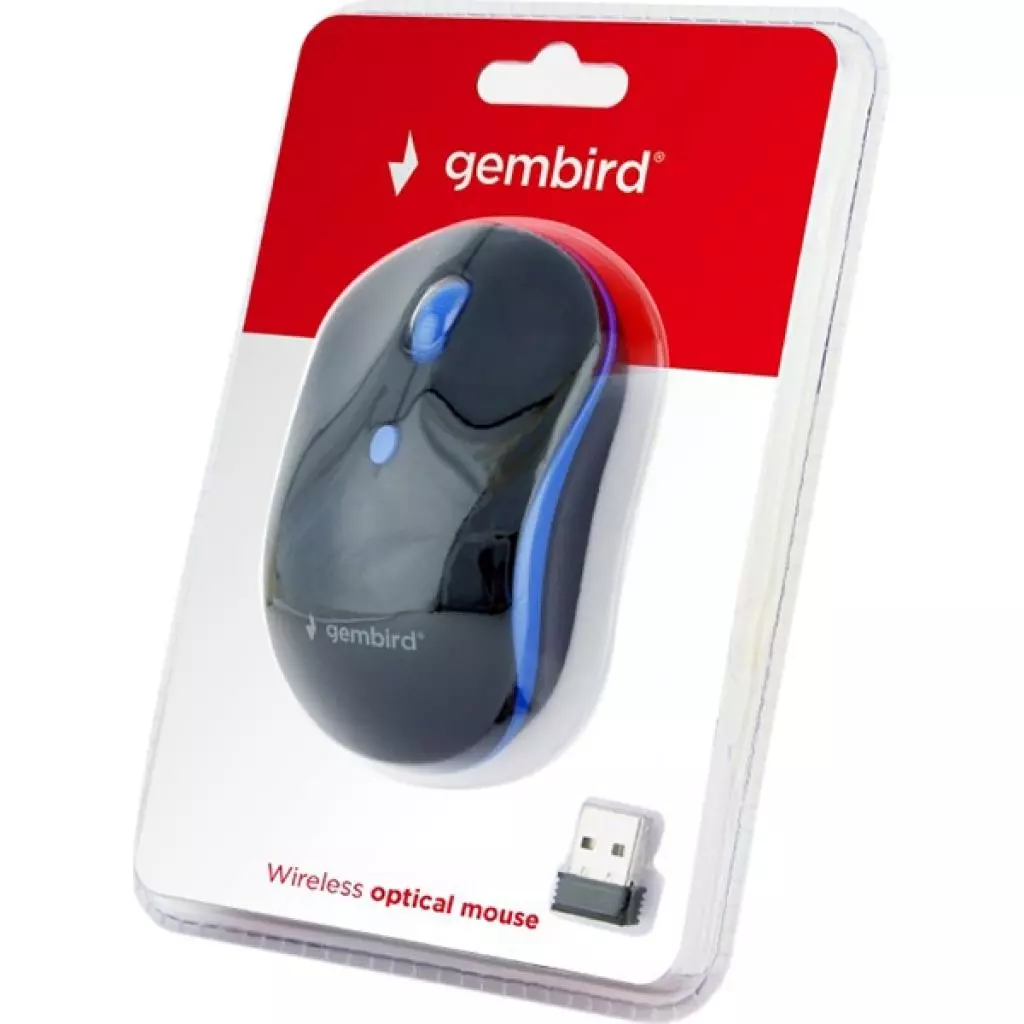 Мышка Gembird MUSW-4B-03-B Black+Blue (MUSW-4B-03-B) - 2 Мышка Gembird MUSW-4B-03-B Black+Blue (MUSW-4B-03-B) - 2