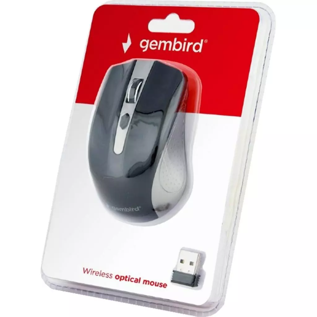 Мышка Gembird MUSW-4B-04-GB Black+Grey (MUSW-4B-04-GB) - 2 Мышка Gembird MUSW-4B-04-GB Black+Grey (MUSW-4B-04-GB) - 2