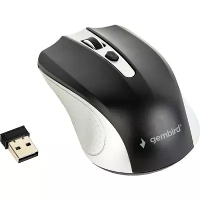 Мышка Gembird MUSW-4B-04-SB Black+Silver (MUSW-4B-04-SB) - 1 Мышка Gembird MUSW-4B-04-SB Black+Silver (MUSW-4B-04-SB) - 1