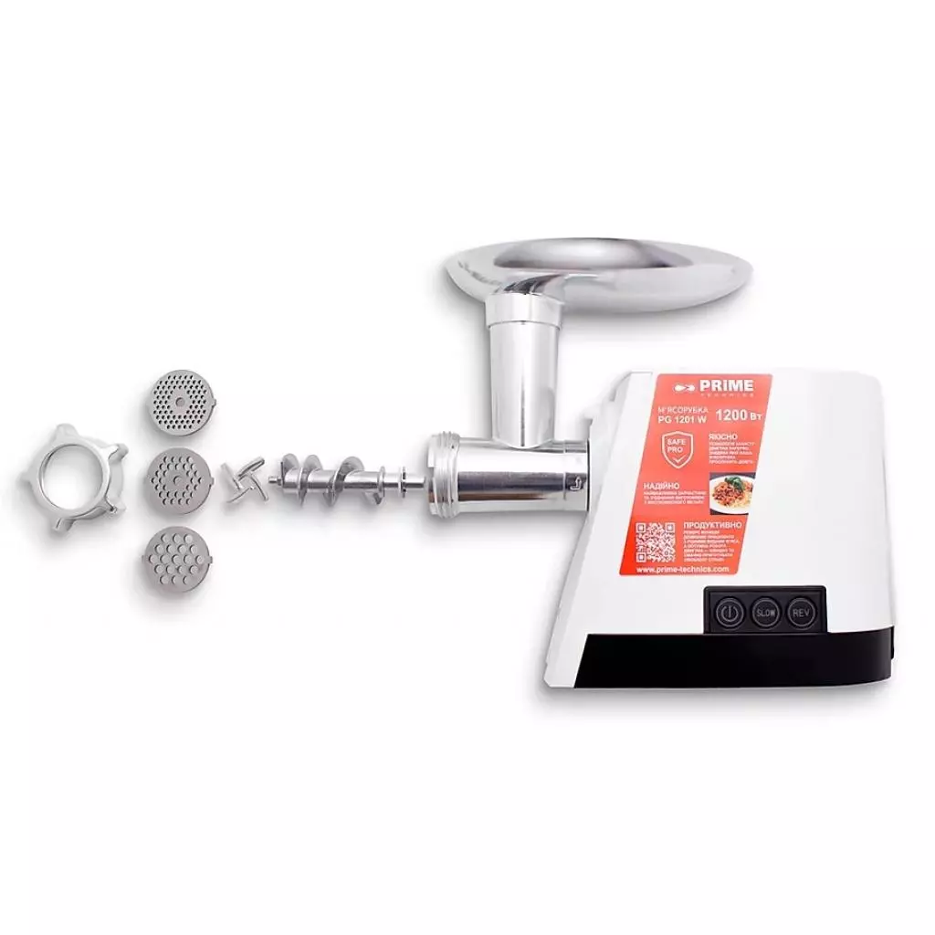 Мясорубка PRIME Technics PG 1201 W (PG1201W) - 1 Мясорубка PRIME Technics PG 1201 W (PG1201W) - 1
