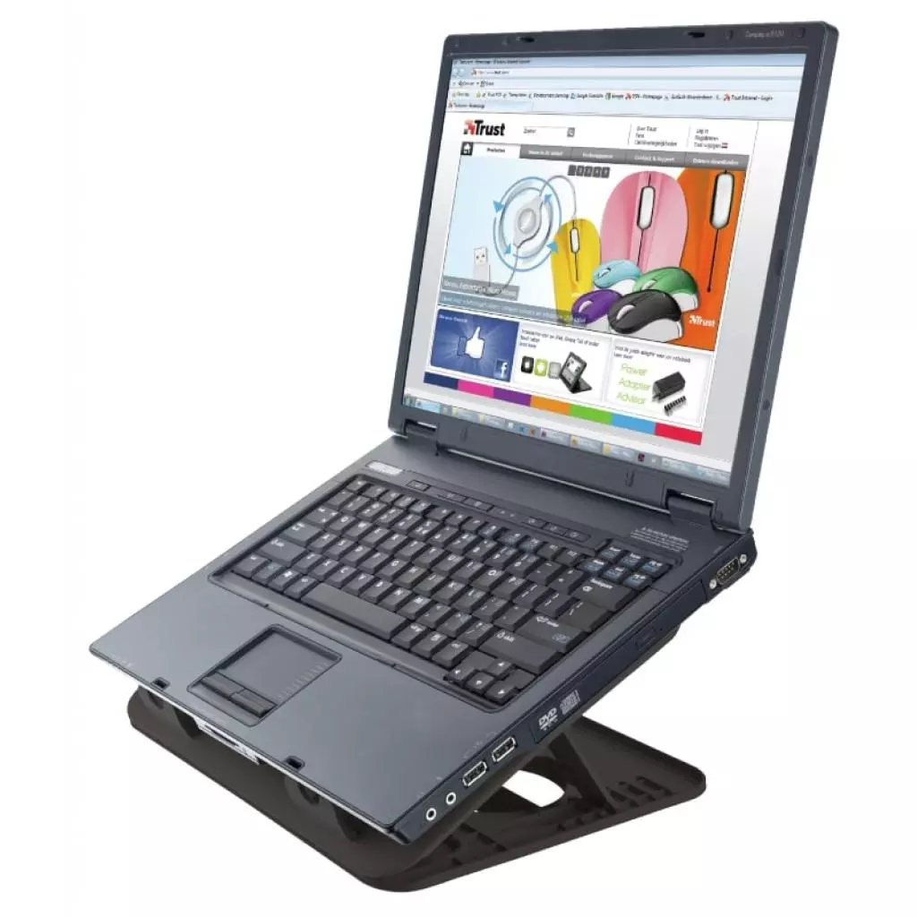 Подставка для ноутбука Trust Cyclone (16") Black (17866_TRUST) - 4 Подставка для ноутбука Trust Cyclone (16") Black (17866_TRUST) - 4