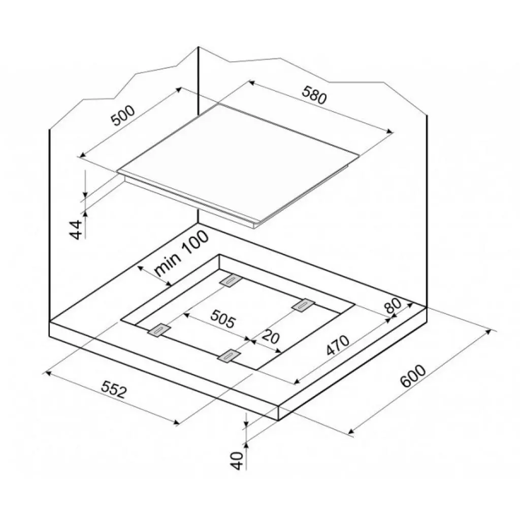 Варочная поверхность Hansa BHMI62135 - 3
