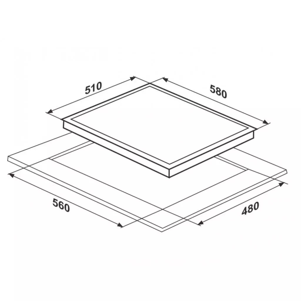 Варочная поверхность Interline TH 6316 BK (TH6316BK) - 5 Варочная поверхность Interline TH 6316 BK (TH6316BK) - 5