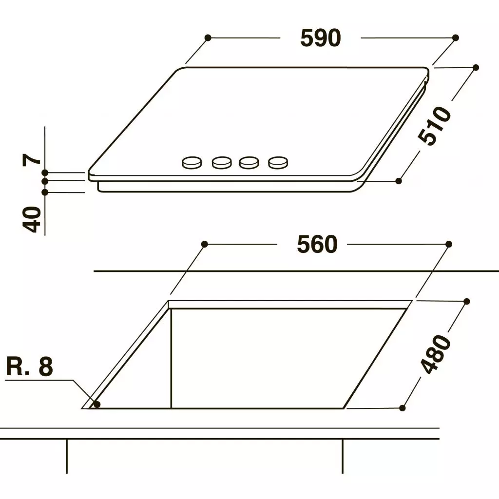 Варочная поверхность Whirlpool GOW 6423/NBEE (GOW6423/NBEE) - 3