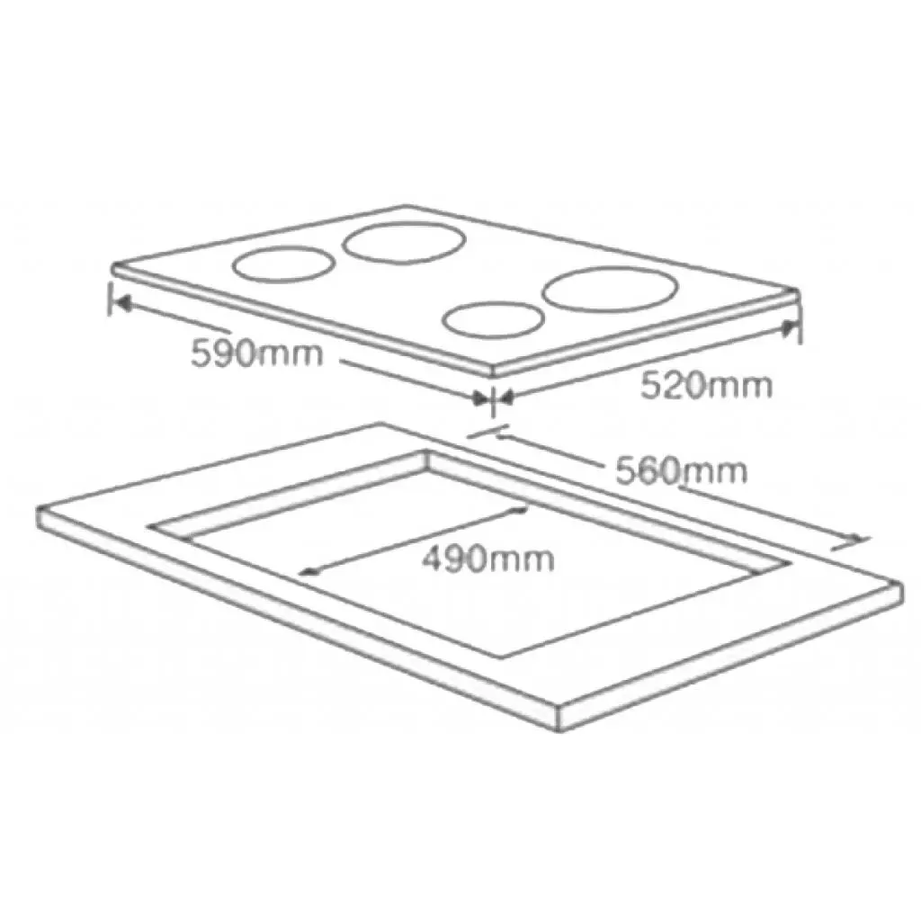 Варочная поверхность Interline HIV 568 SBP WA (HIV568SBPWA) - 6 Варочная поверхность Interline HIV 568 SBP WA (HIV568SBPWA) - 6