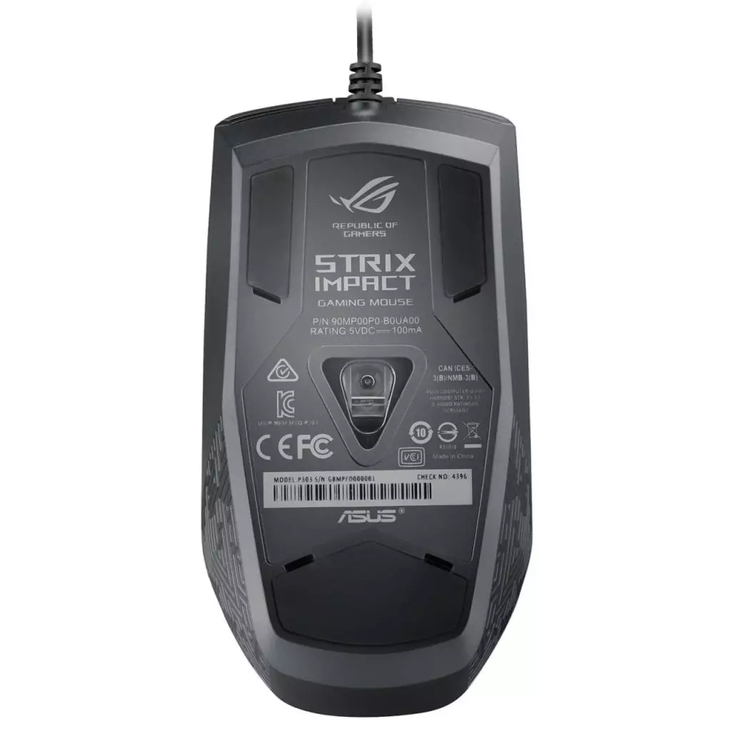 Мышка ASUS ROG Strix P303 Impact USB (90MP00P0-B0UA00) - 3
