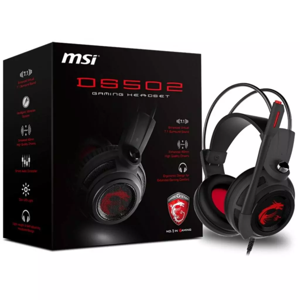 Наушники MSI DS502 GAMING Headset - 5 Наушники MSI DS502 GAMING Headset - 5