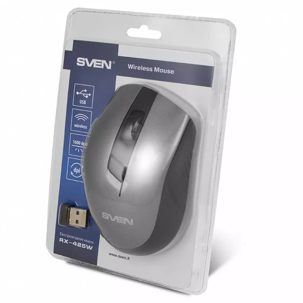Мышка Sven RX-425W Gray - 8 Мышка Sven RX-425W Gray - 8