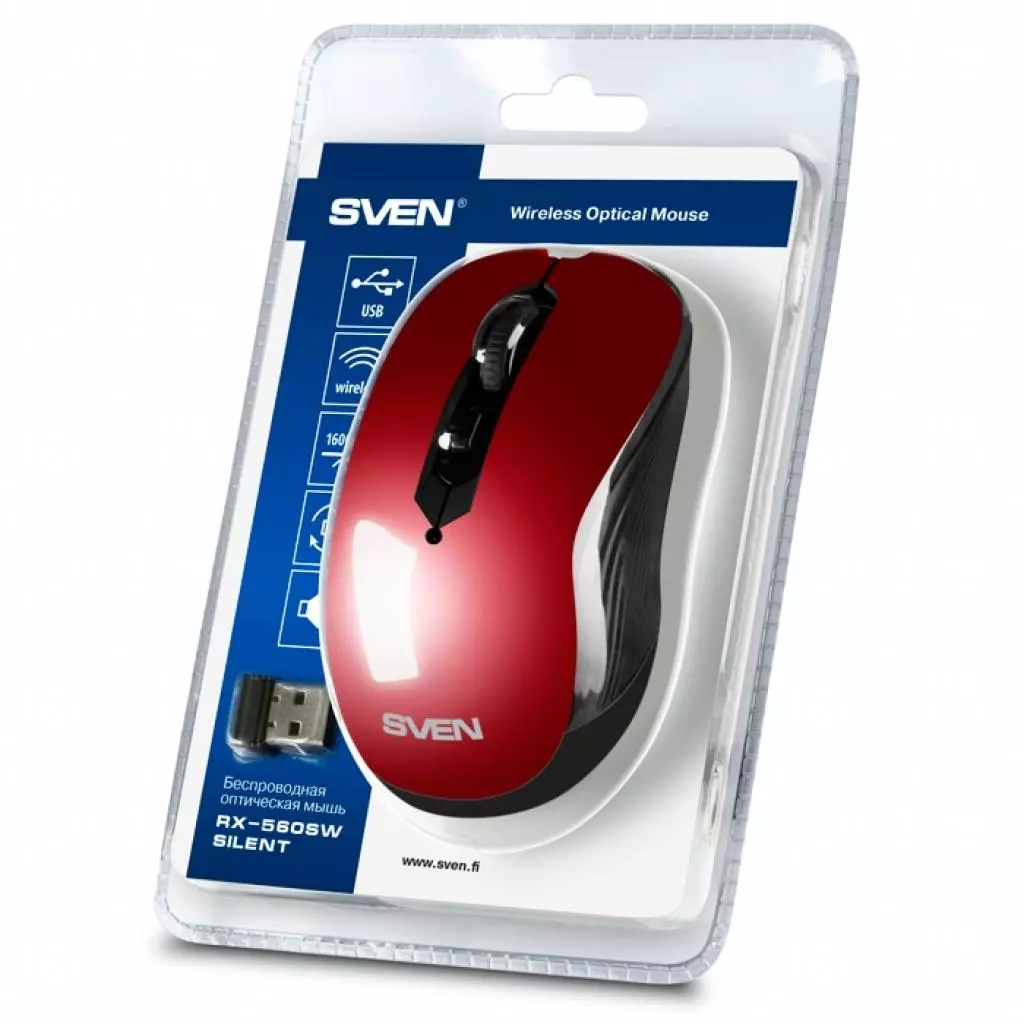Мышка Sven RX-560SW Red - 8 Мышка Sven RX-560SW Red - 8