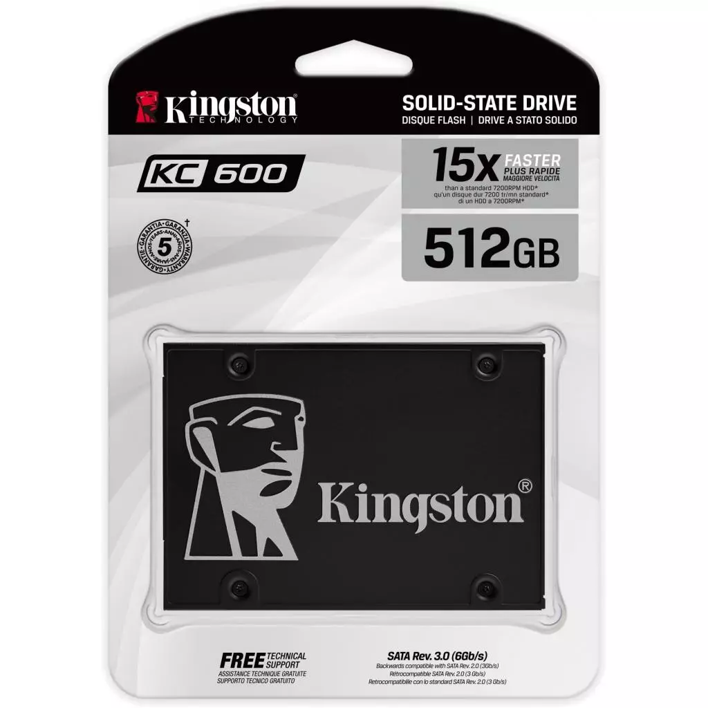 Накопитель SSD 2.5" 512GB Kingston (SKC600B/512G) - 3 Накопитель SSD 2.5" 512GB Kingston (SKC600B/512G) - 3