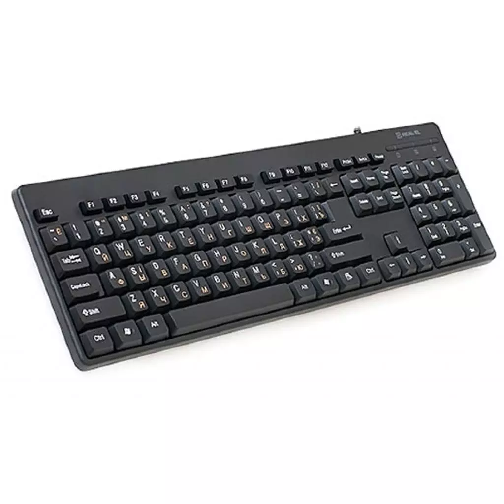 Клавиатура REAL-EL 502 Standard, USB, black - 1