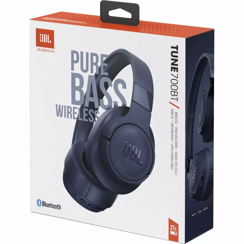 Наушники JBL Tune 700 BT Blue (JBLT700BTBLU) - 6