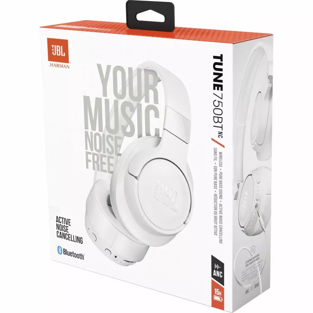 Наушники JBL Tune 750 BTNC White (JBLT750BTNCWHT) - 6 Наушники JBL Tune 750 BTNC White (JBLT750BTNCWHT) - 6