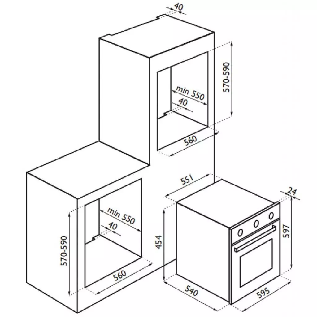 Духовой шкаф Ardesia HX 080 W - 1
