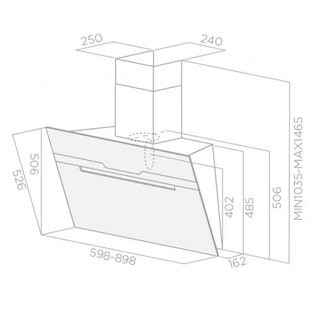 Вытяжка кухонная Elica MAJESTIC BL/A 90 - 1 Вытяжка кухонная Elica MAJESTIC BL/A 90 - 1