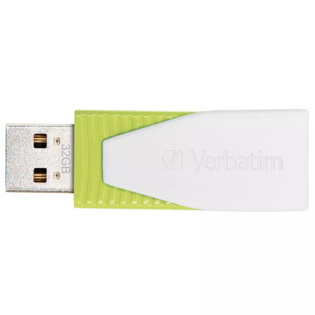 USB флеш накопитель Verbatim 32GB STORE'N'GO SWIVEL GREEN USB 2.0 (49815) - 1 USB флеш накопитель Verbatim 32GB STORE'N'GO SWIVEL GREEN USB 2.0 (49815) - 1